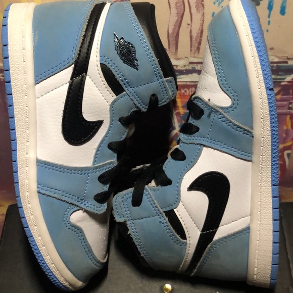 JORDAN 1 RETRO HIGH (university blue)TD 10c - Picture 4 of 5